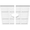 Ekena Millwork Rubik Architectural Grde PVC Contemporary Ceiling Medallion, Two Piece, 14"OD x 3"ID x 4 3/4"C x 1"P CMP14RK2-03000 - alternate 2